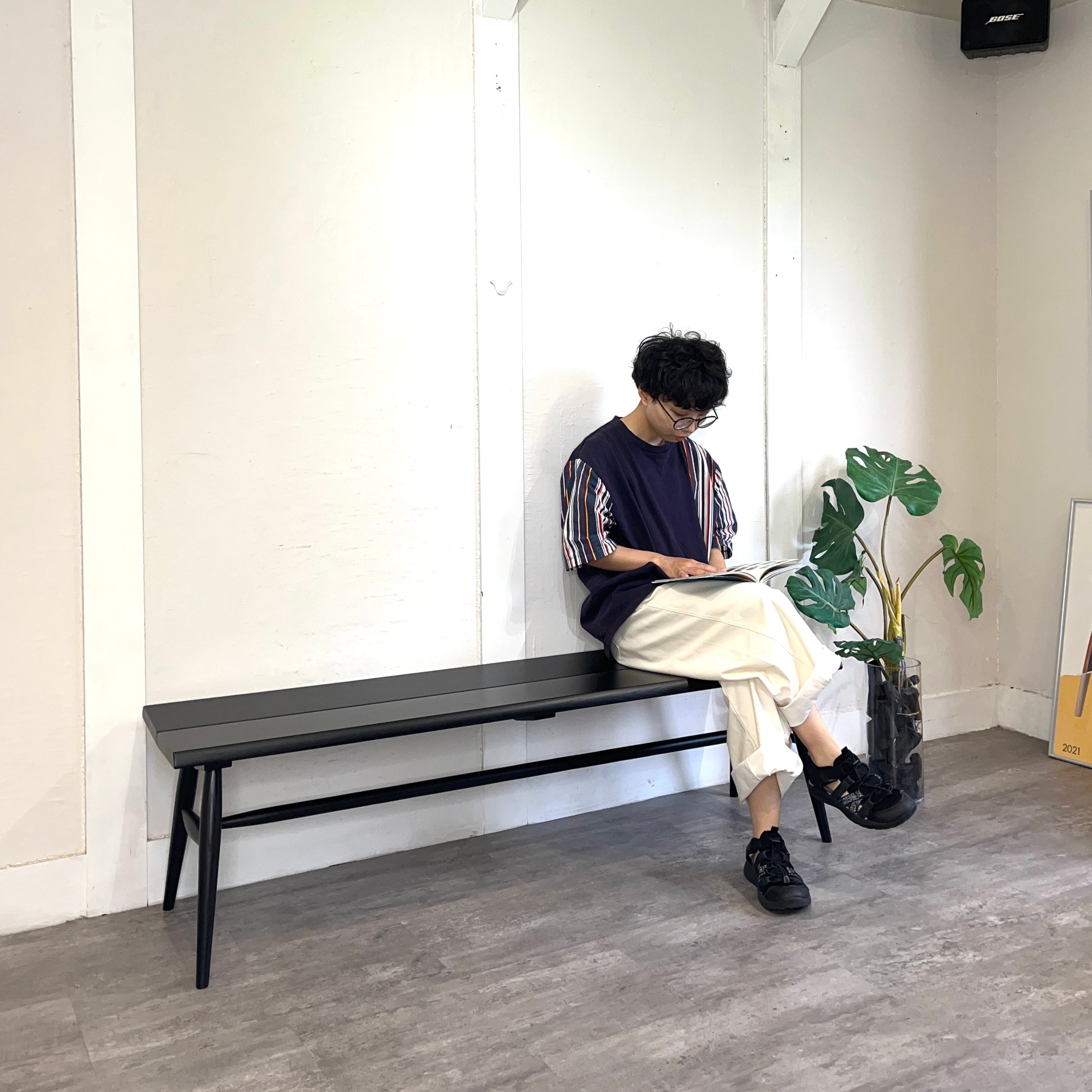 柏木工 / KASHIWA ベンチ ケイ ウィンザー / K WINDSOR ブラック