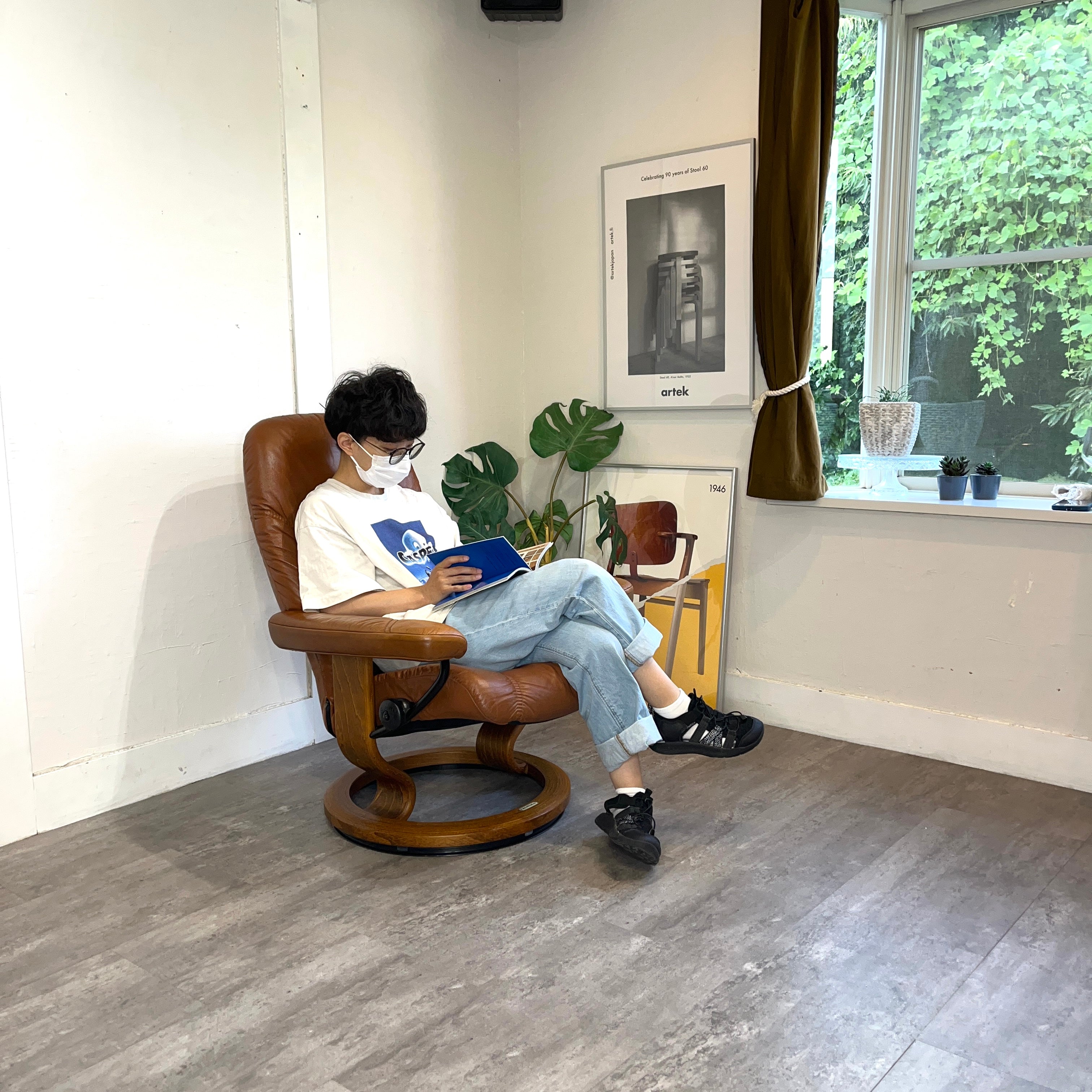 エコーネス / EKORNES ストレスレスチェア S 本革