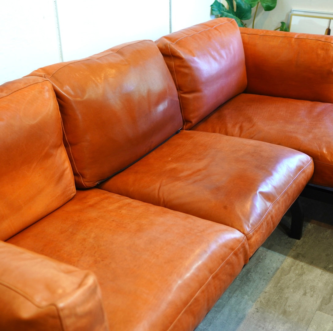 カッシーナ / Cassina 285 エローロソファ/ ELORO 2人掛け&カウチソファ ロドルフォ・ドルドー二 本革 フェザー