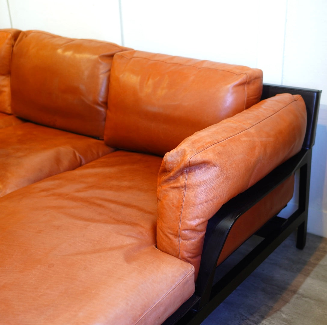 カッシーナ / Cassina 285 エローロソファ/ ELORO 2人掛け&カウチソファ ロドルフォ・ドルドー二 本革 フェザー