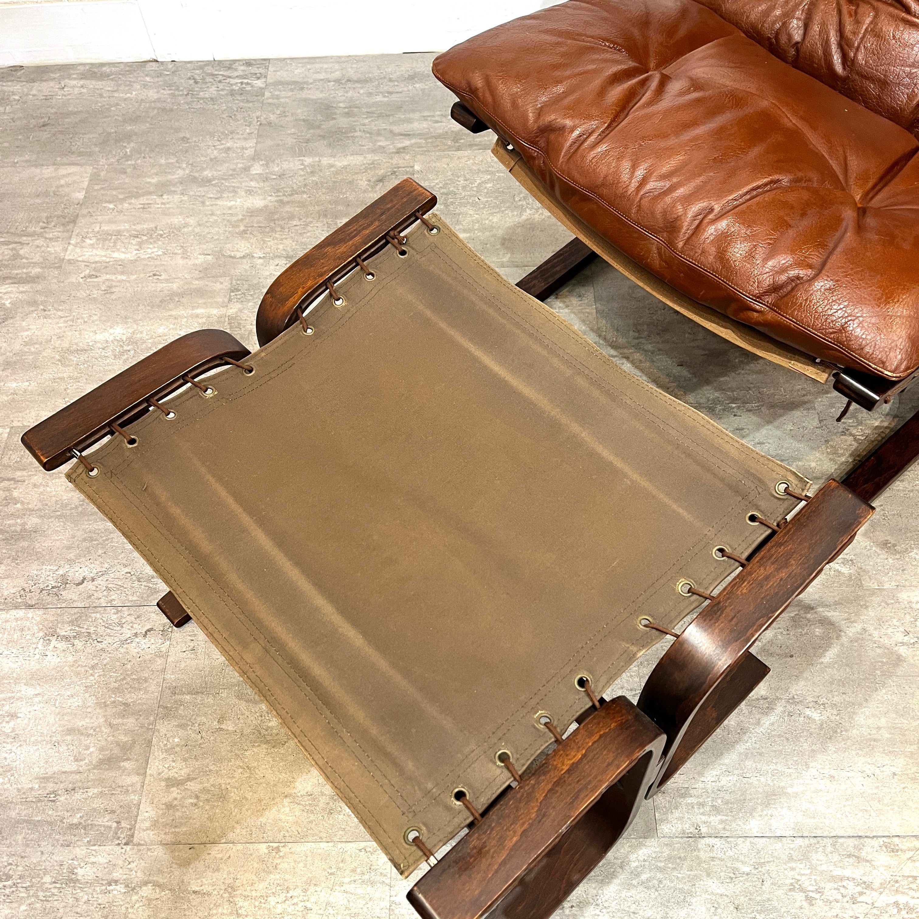 ウェストノーファ / WESTNOFA シエスタ / SIESTA パーソナルチェア&オットマンset 北欧 ヴィンテージ