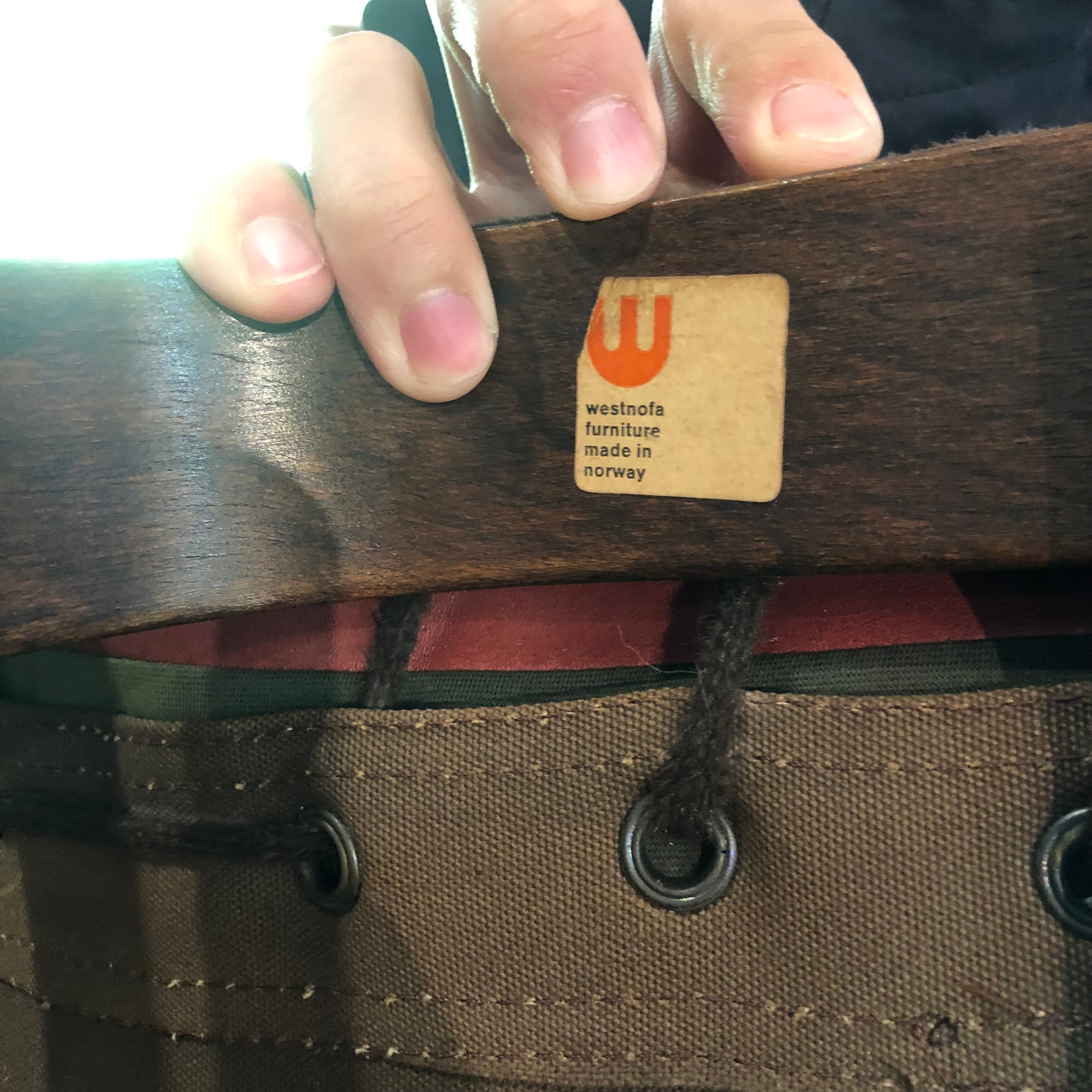 ウェストノーファ / WESTNOFA シエスタ / SIESTA パーソナルチェア&オットマンset 北欧 ヴィンテージ