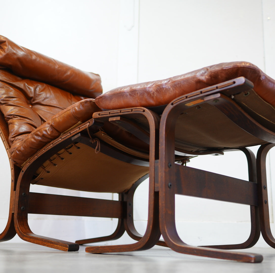 ウェストノーファ / WESTNOFA シエスタ / SIESTA パーソナルチェア&オットマンset 北欧 ヴィンテージ