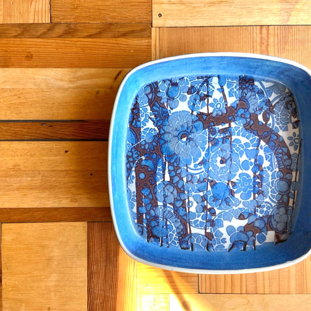 ロイヤルコペンハーゲン / Royal Copenhagen 25 バッカ 角皿 花