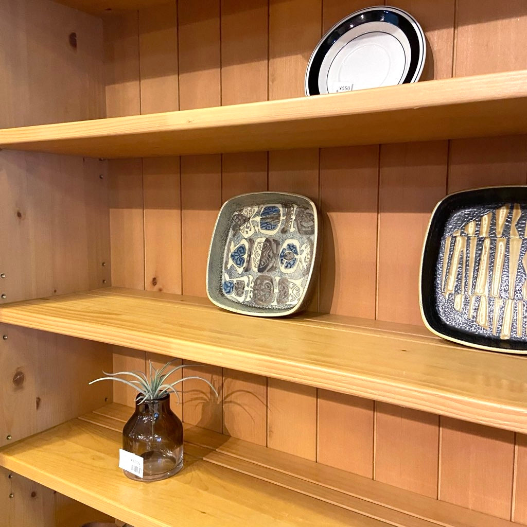 ロイヤルコペンハーゲン / Royal Copenhagen バッカ / BACA 角皿 茶色と青 ニルス・トーソン ヴィンテージ