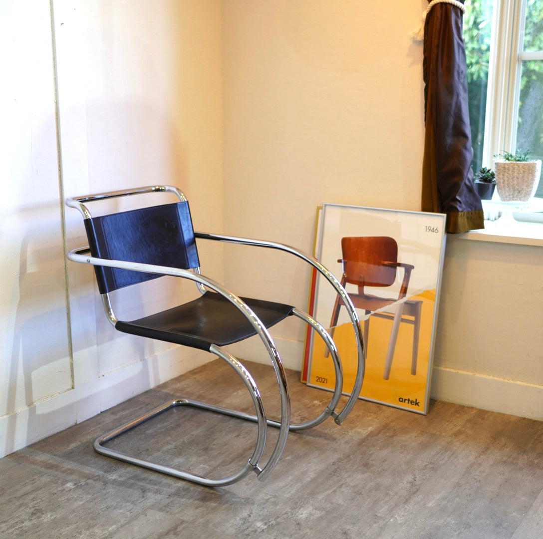 ミース ファン デル ローエ / Mies van der Rohe MRチェア / MR10 カンティレバー 本革 リプロダクト