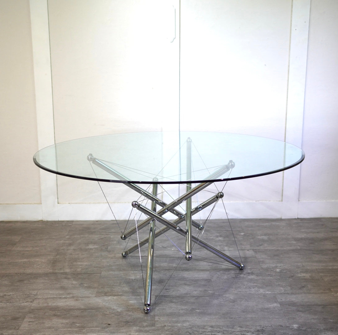 カッシーナ / Cassina 714 ガラステーブル ラウンドダイニングテーブル 
