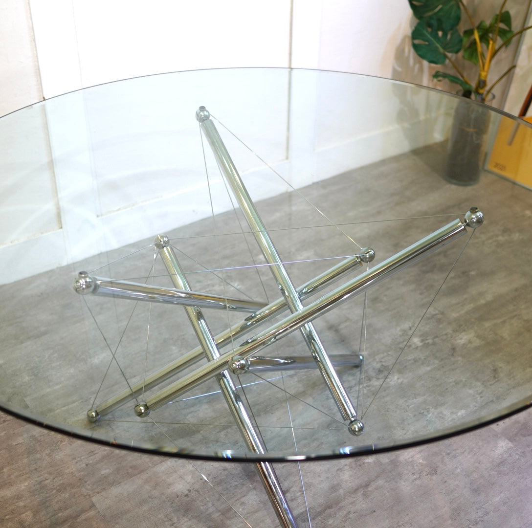 カッシーナ / Cassina 714 ガラステーブル ラウンドダイニングテーブル テオドール・ワッデル