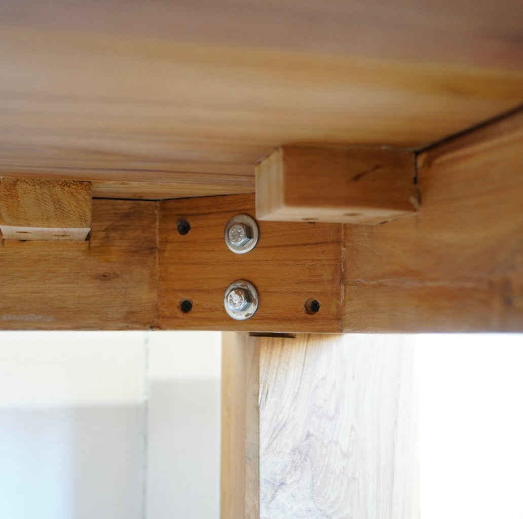 WTW / ダブルティー チーク材 ダイニングテーブル W165