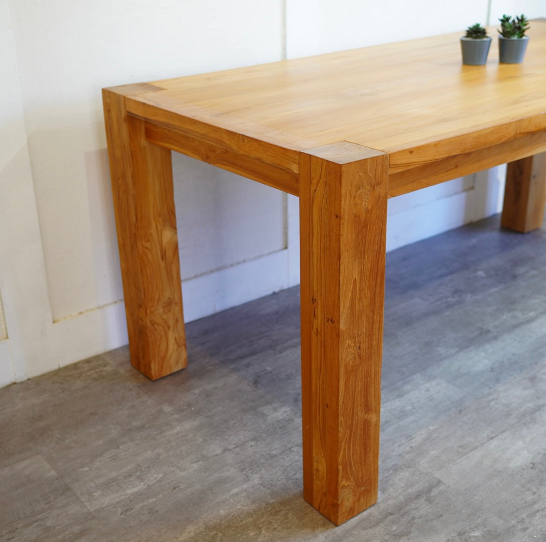 WTW / ダブルティー チーク材 ダイニングテーブル W165