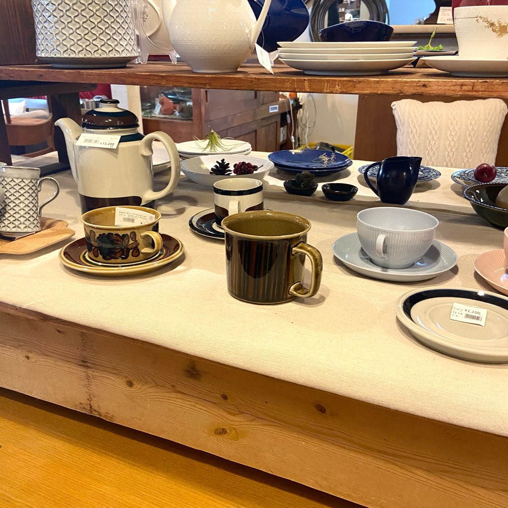 アラビア / ARABIA コスモス / Kosmos Dハンドルマグ ブラウン ヴィンテージ