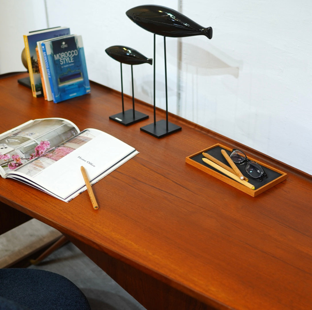 Lovig dansk design ヴィンテージ北欧ブーメランデスク Peter Løvig Nielsen チーク