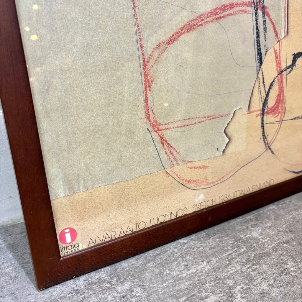 イッタラ / IITTALA アルヴァアアルトコレクション アートポスタースケッチ ブラウン