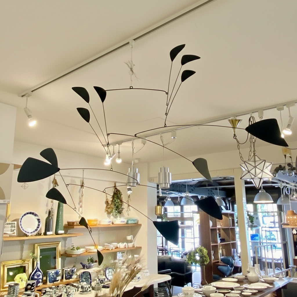 MODモビール 60’s モダン リーフ 黒 大型 - Restyle