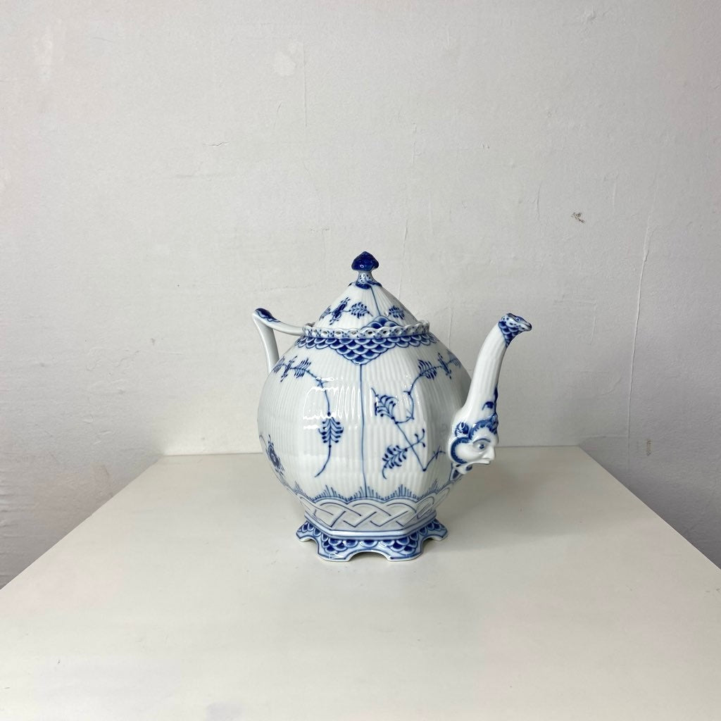 ロイヤルコペンハーゲン / Royal Copenhagen ブルーフルーテッド フルレース ティーポッド