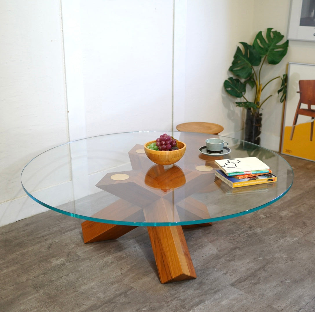 カッシーナ / Cassina 452 ラ ロトンダ / LA ROTONDA ラウンドテーブル ガラスリビングテーブル マリオ・ベリーニ