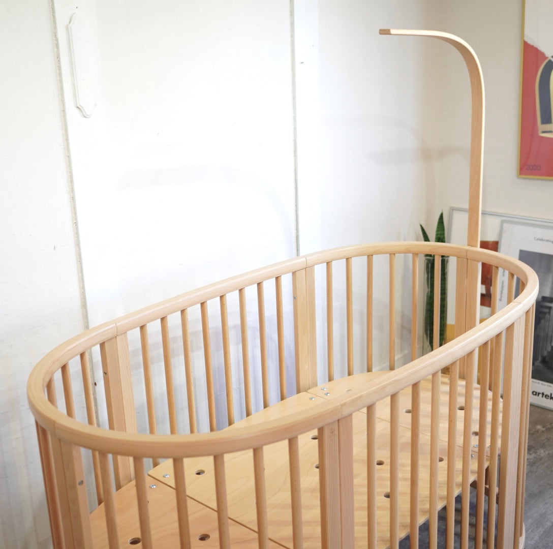 ストッケ / Stokke スリーピーベビーベッド セット ドレープ付き