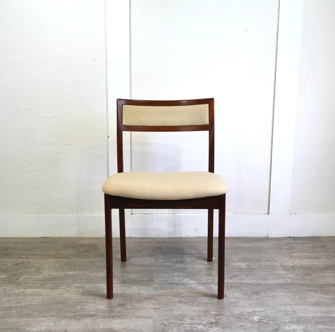 デンマーク製 ローズウッドダイニングチェア 張替え済 北欧