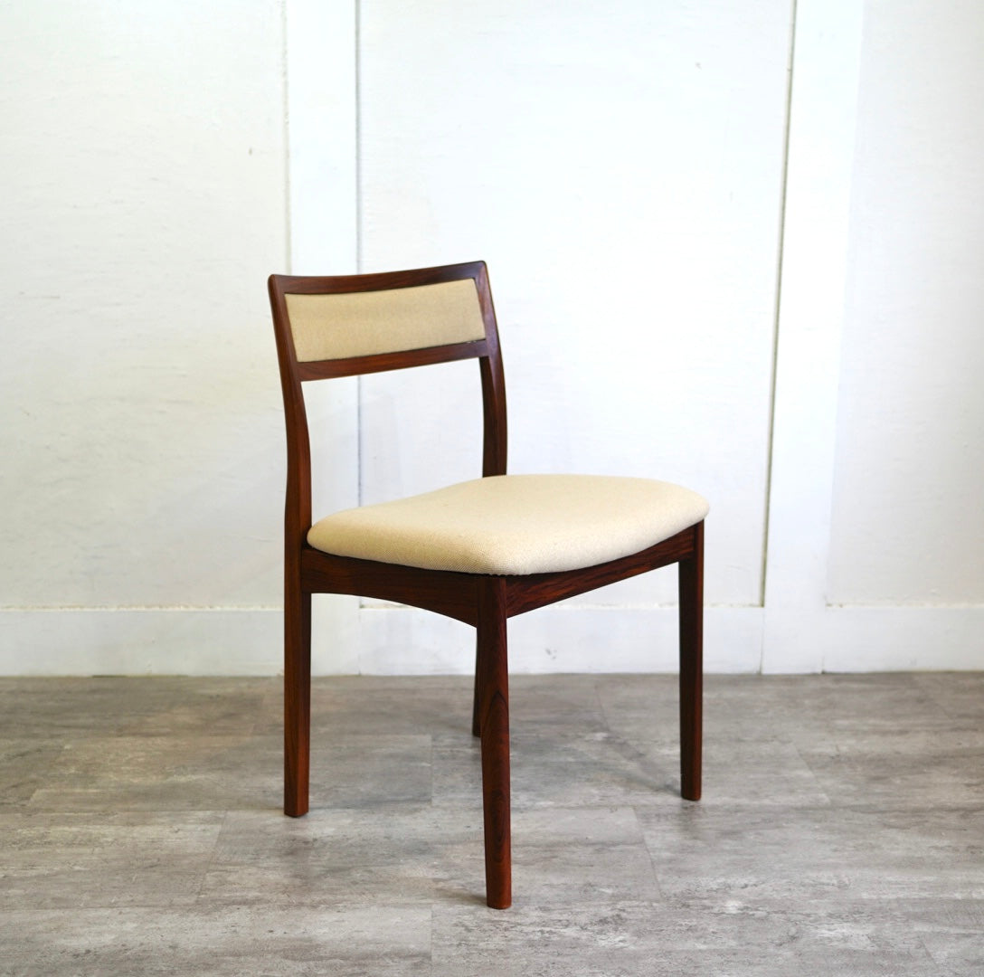 デンマーク製 ローズウッドダイニングチェア 張替え済 北欧