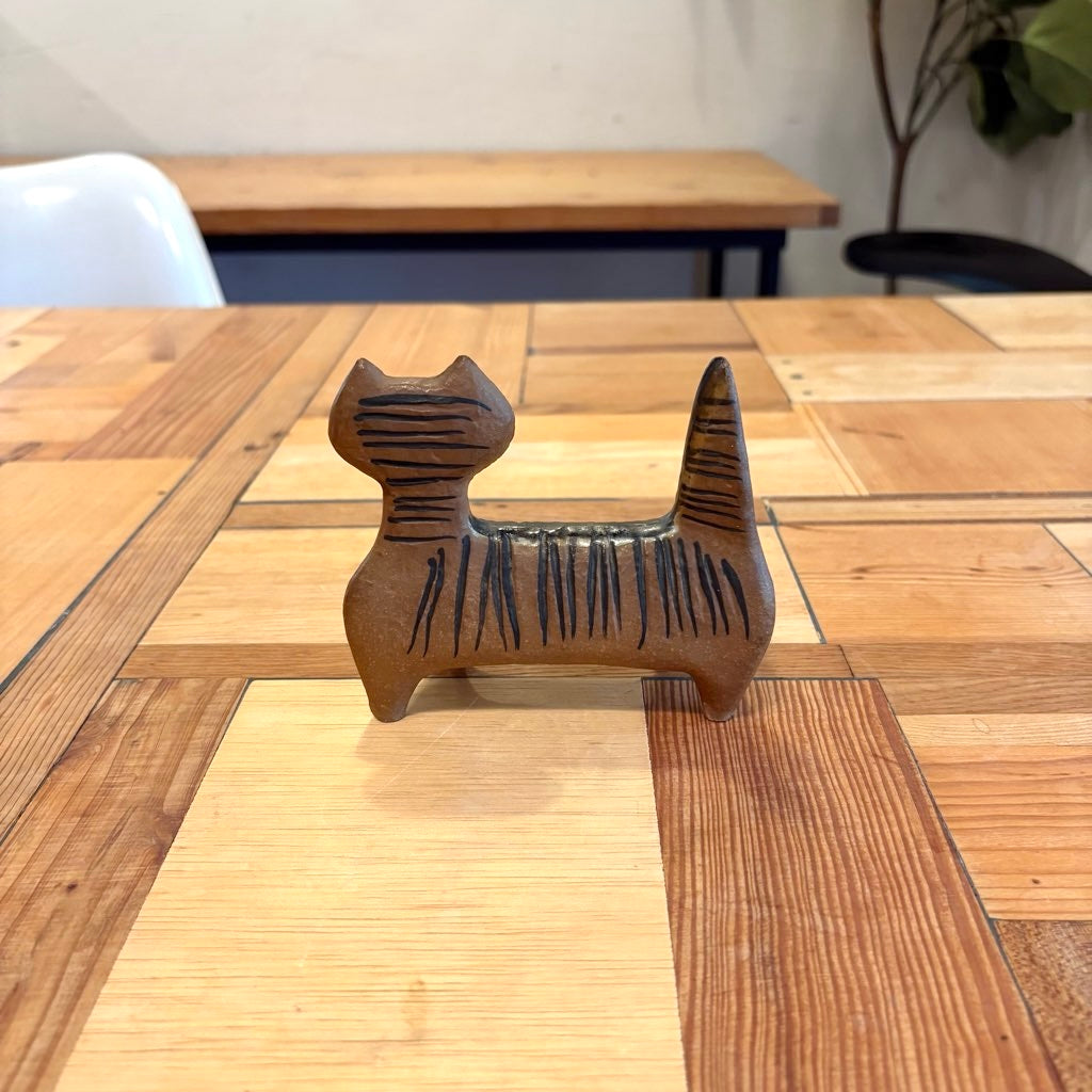 グスタフスベリ / Gustavsberg Lillazooシリーズ 4本足で立つ猫 リサラーソン ヴィンテージ