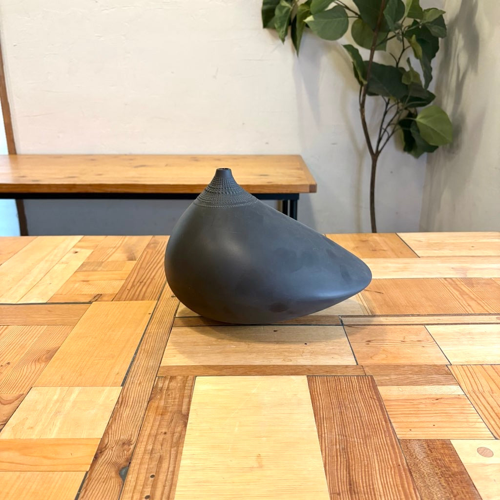 ローゼンタール / Rosenthal ポロ フラワーベース ブラック 大 タピオ・ウィルカラ / Tapio Wirkkala ヴィンテージ