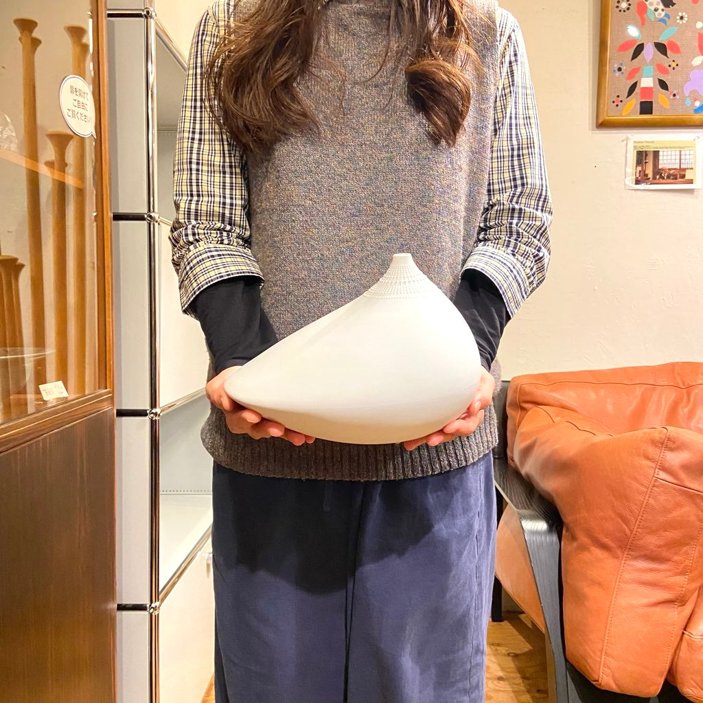 ローゼンタール / Rosenthal ポロ フラワーベース ホワイト 大 タピオ・ウィルカラ / Tapio Wirkkala