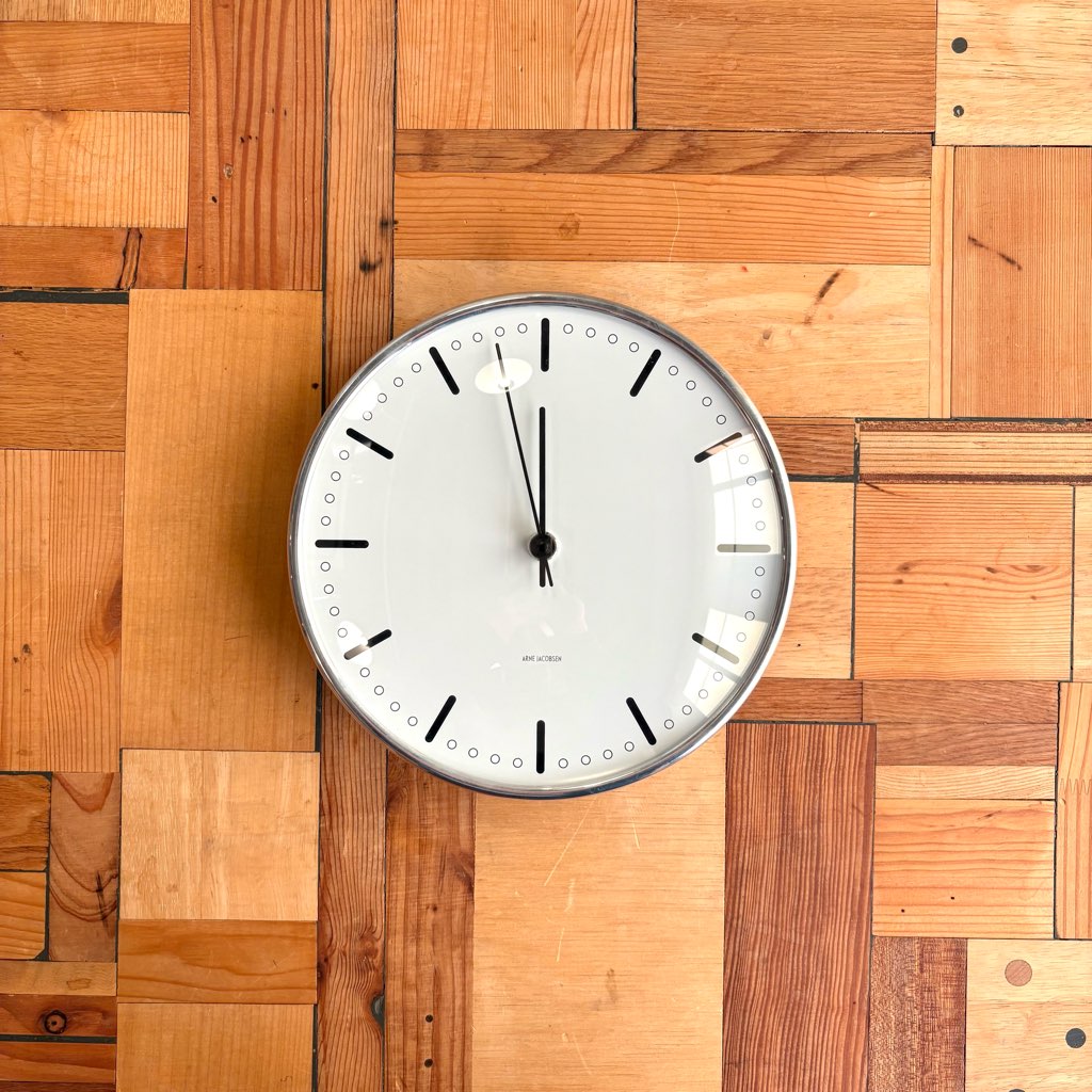 ローゼンダール / Rosendahl シティホールクロックΦ21 / City Hall アルネ・ヤコブセン 壁掛け時計
