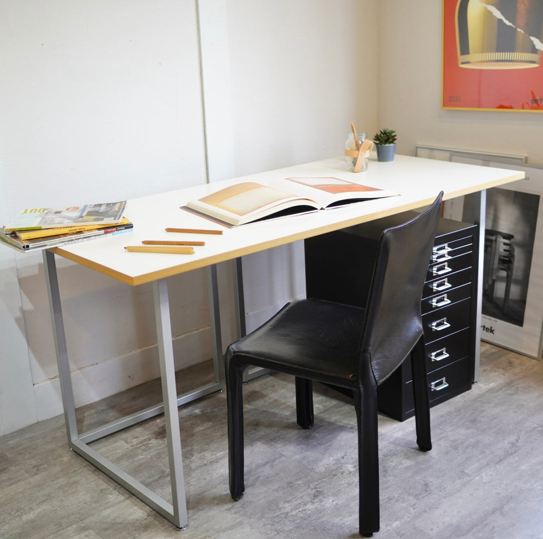 ビスレー / BISLEY オーダーメイドデスク Lフット600 メラミン天板 イギリス W150