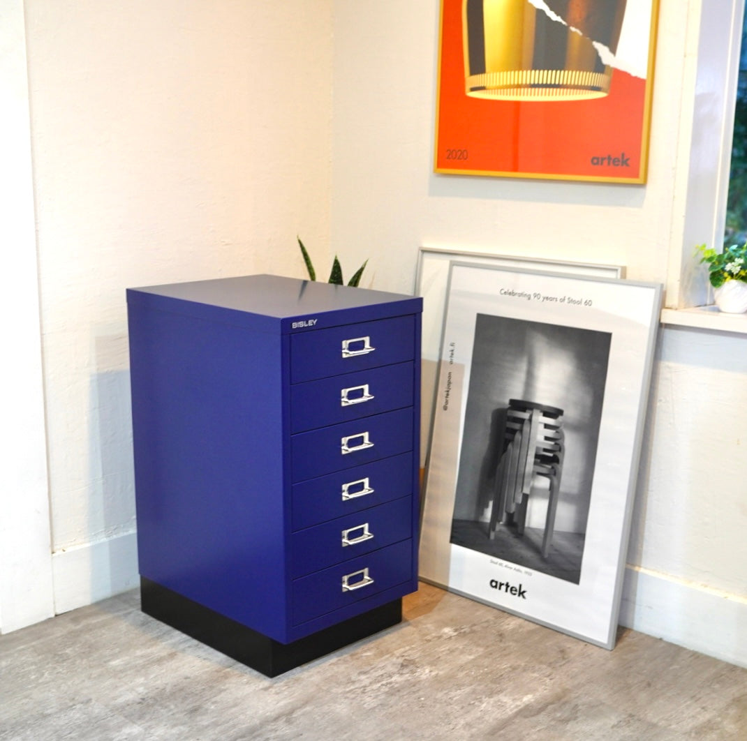 ビスレー / BISLEY A3キャビネット 引き出し6段 ブルー