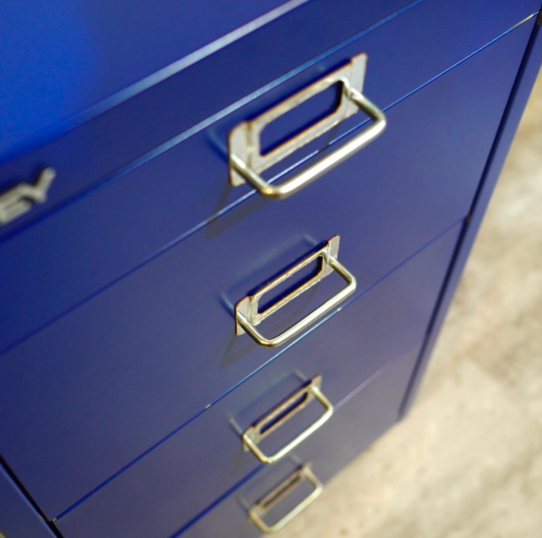 ビスレー / BISLEY A3キャビネット 引き出し4段 ブルー