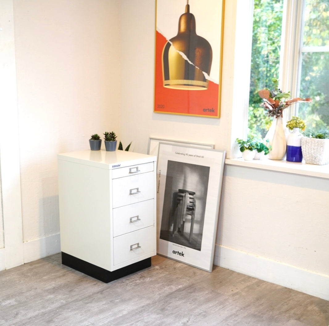 ビスレー / BISLEY A3キャビネット 引き出し4段 ホワイト