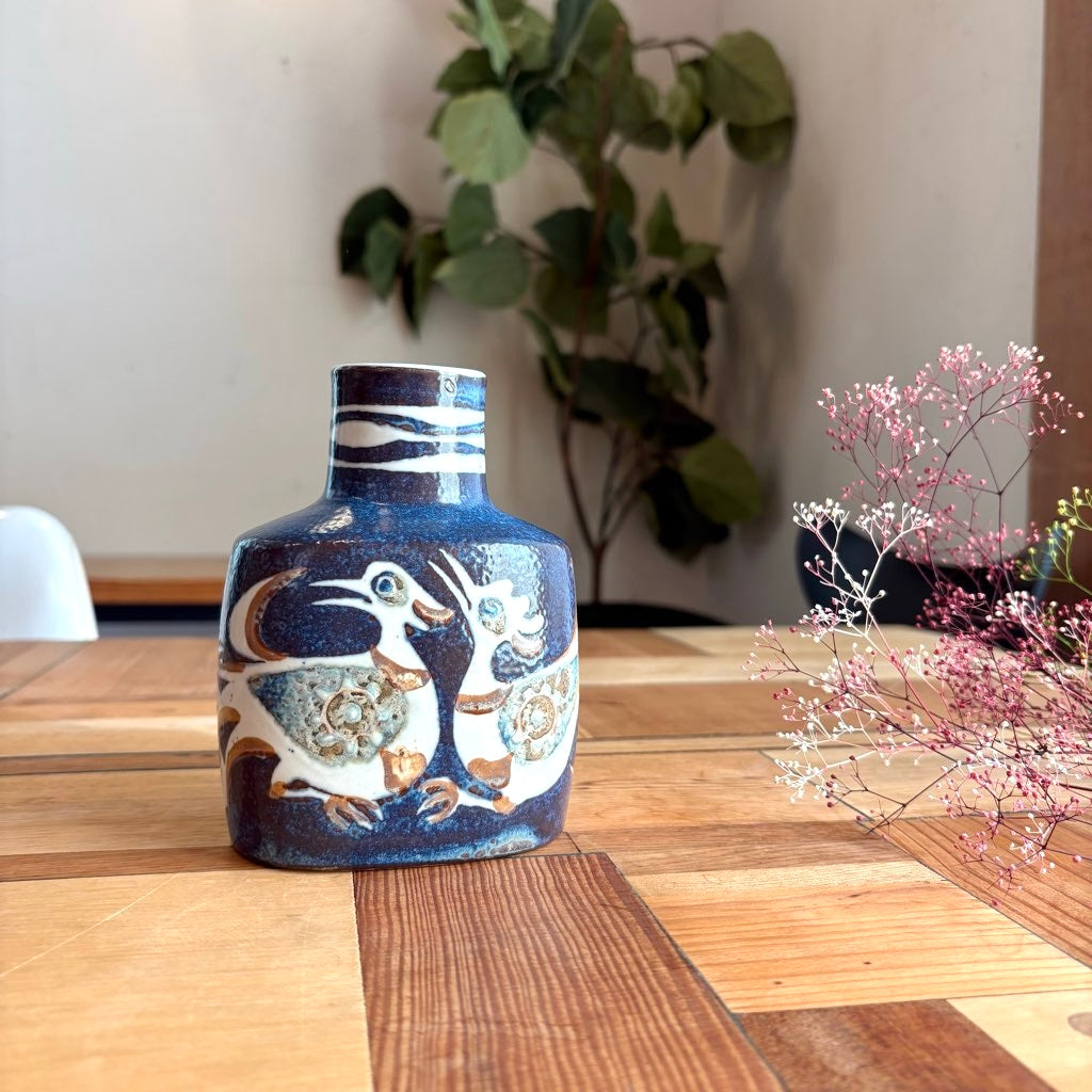 ロイヤルコペンハーゲン / Royal Copenhagen 221 バッカ / BACA 鳥 フラワーベース 花瓶 ニルス・トーソン ヴィンテージ