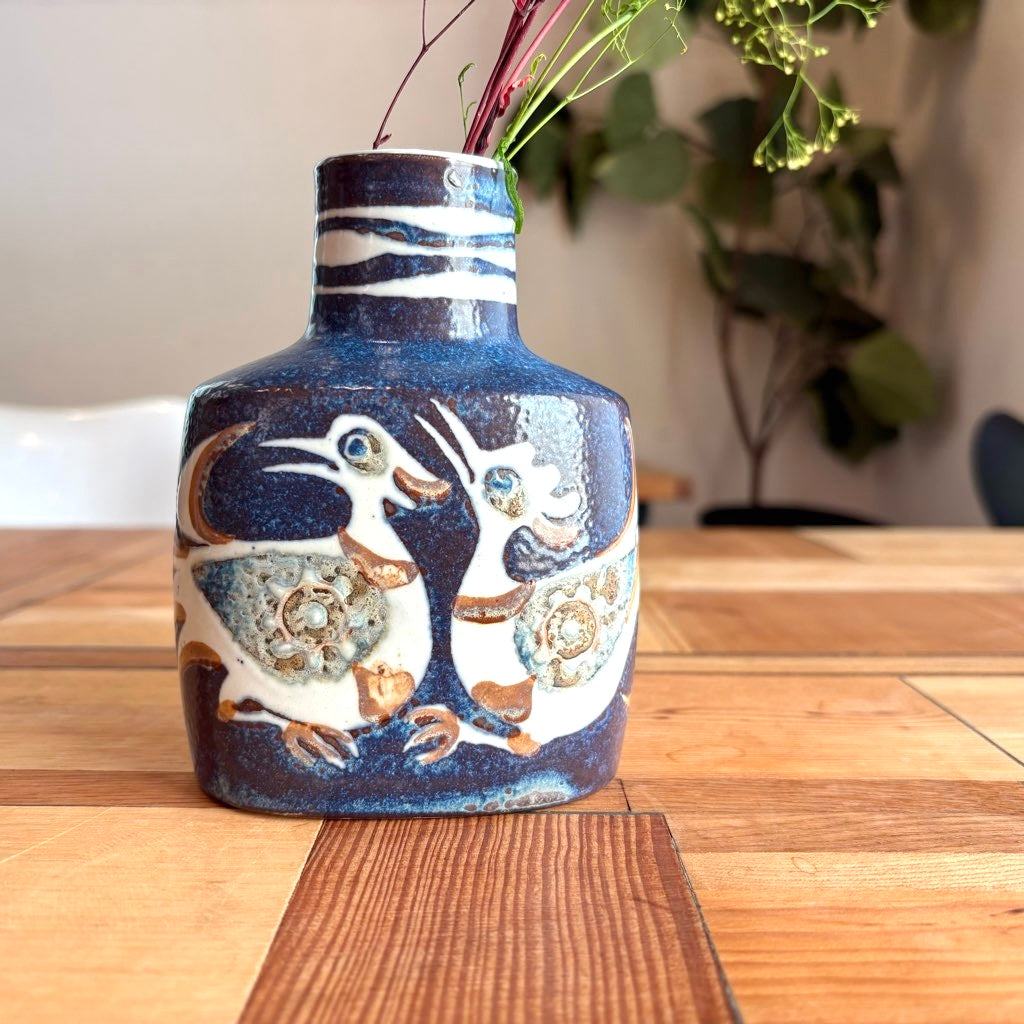 ロイヤルコペンハーゲン / Royal Copenhagen 221 バッカ / BACA 鳥 フラワーベース 花瓶 ニルス・トーソン ヴィンテージ