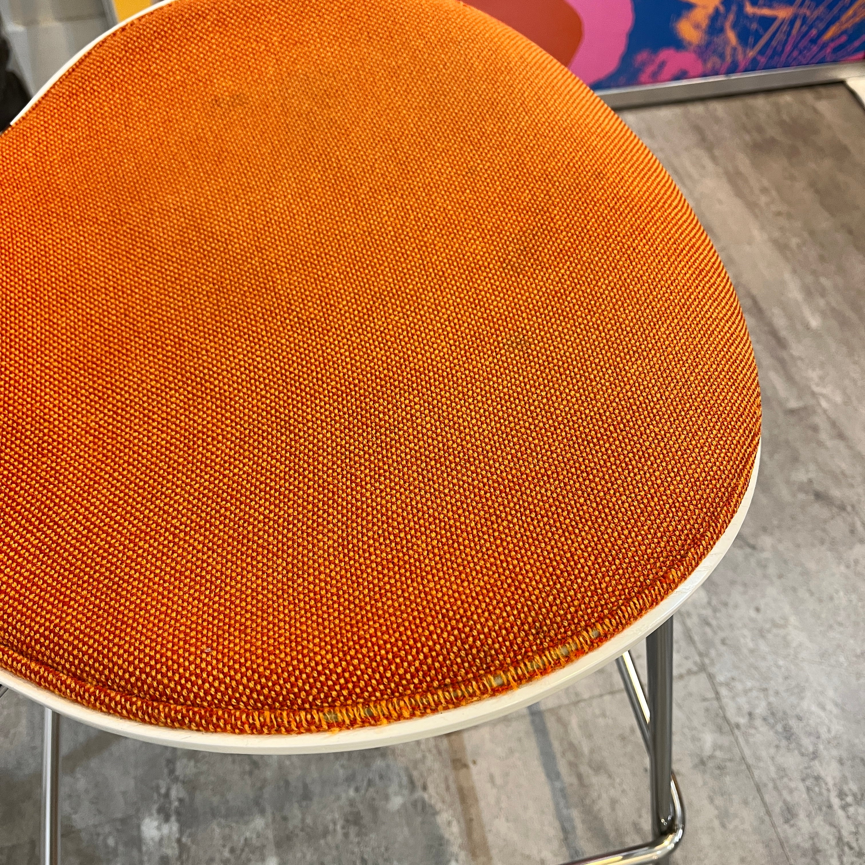 フリッツ・ハンセン / FRITZ HANSEN セブンチェア カウンタースツール アルネ・ヤコブセン フロントパディング オレンジ