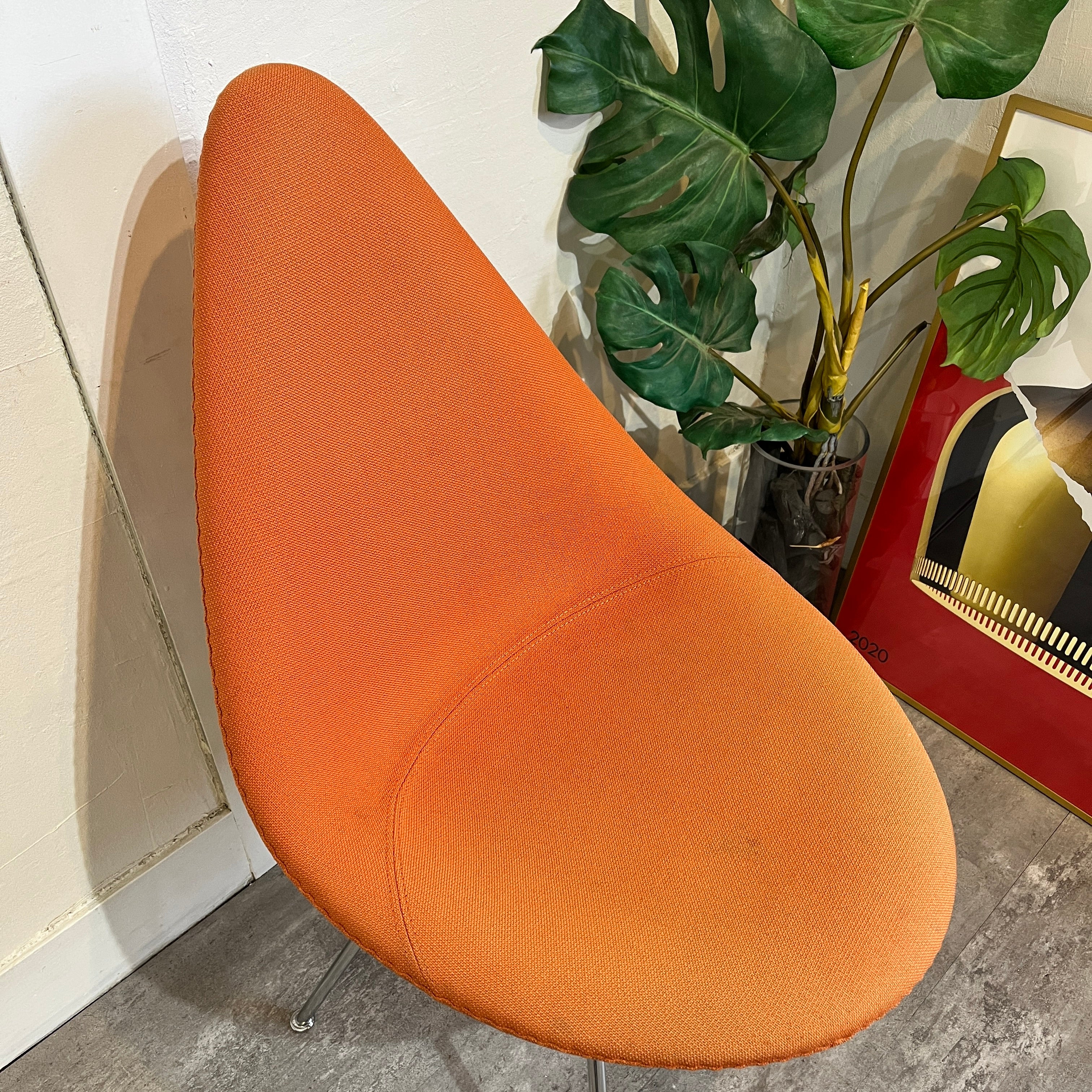 フリッツ・ハンセン / FRITZ HANSEN 3110 ドロップチェア/Drop オレンジ フルパティング アルネ・ヤコブセン