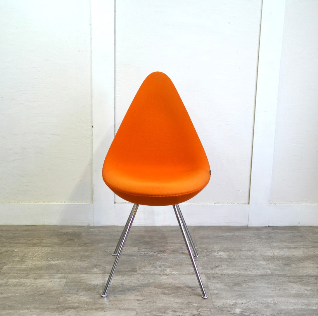 フリッツ・ハンセン / FRITZ HANSEN 3110 ドロップチェア/Drop オレンジ フルパティング アルネ・ヤコブセン