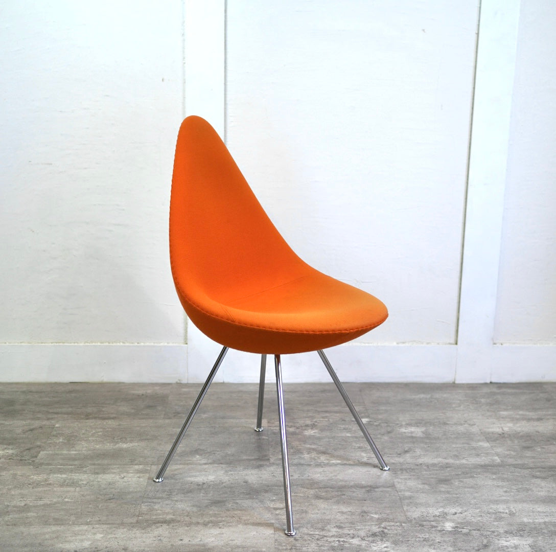 フリッツ・ハンセン / FRITZ HANSEN 3110 ドロップチェア/Drop オレンジ フルパティング アルネ・ヤコブセン