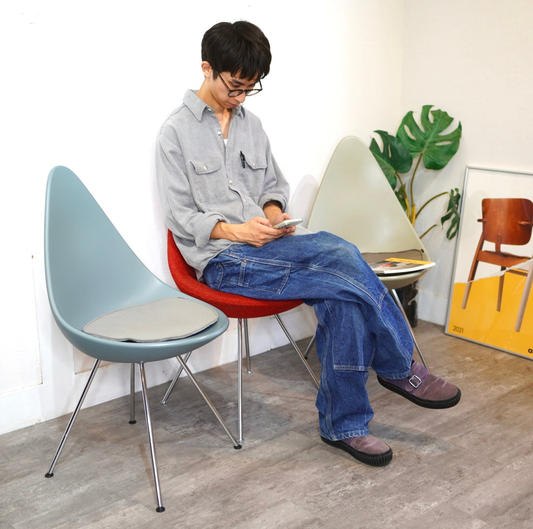 フリッツ・ハンセン / FRITZ HANSEN 3110 ドロップチェア/Drop フルパティングレッド アルネ・ヤコブセン