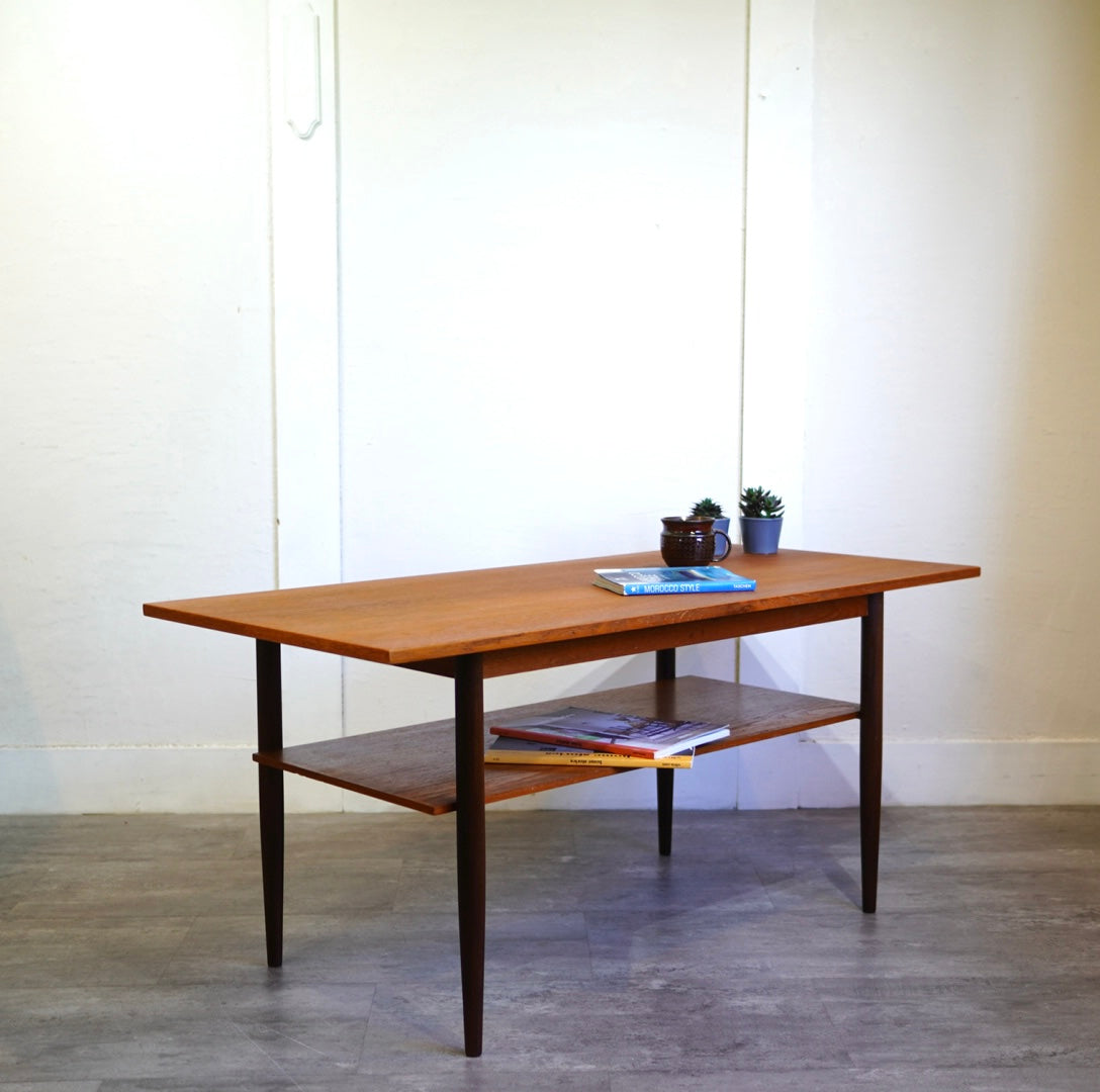 北欧ヴィンテージ ローテーブル【2】 センターテーブル リビングテーブル チーク材