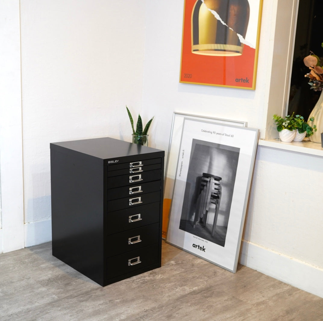 ビスレー / BISLEY 29シリーズ A4キャビネット 引き出し8段 ブラック