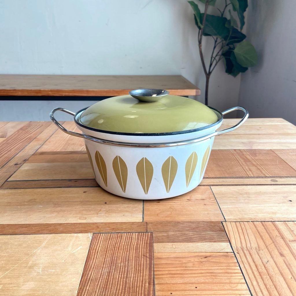 キャサリンホルム / Cathrineholm ロータス / Lotusシリーズ 両手鍋 キャセロール オリーブ ヴィンテージ