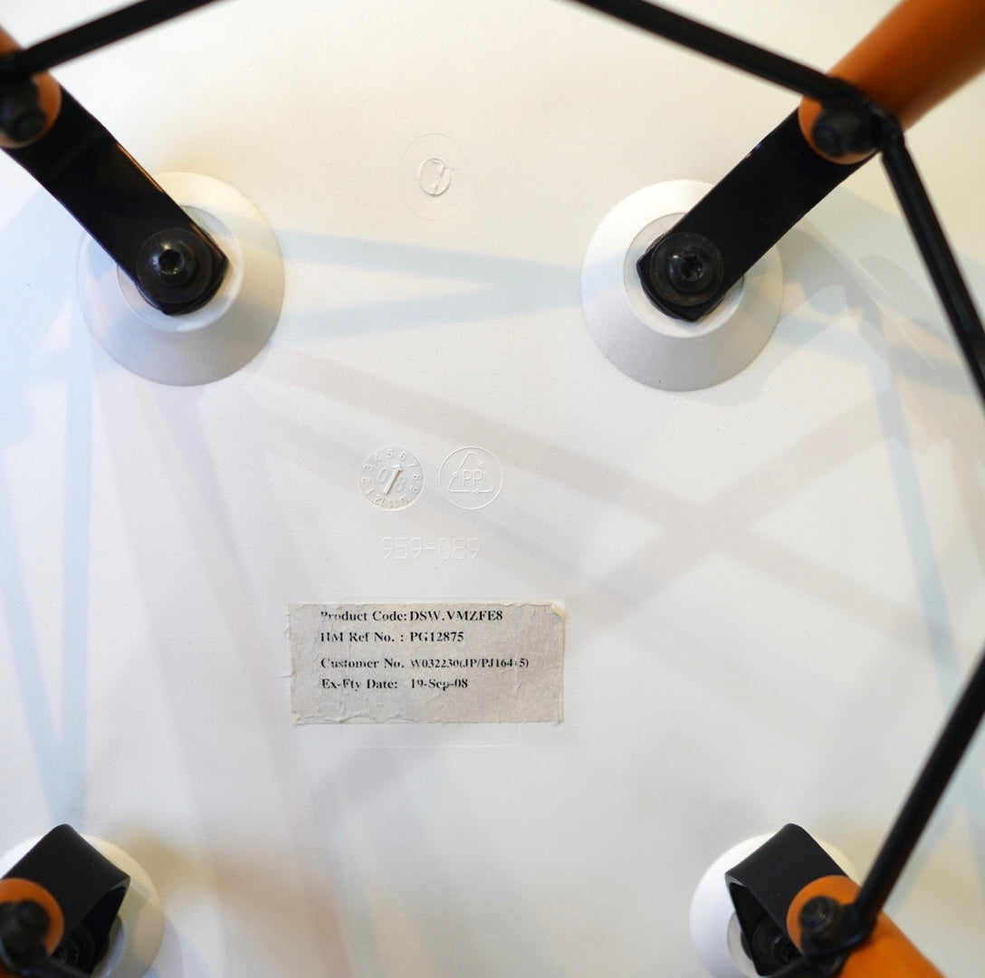 ハーマンミラー / Herman Miller サイドシェルチェア ドゥエルレッグ ホワイト チャールズ&レイ・イームズ