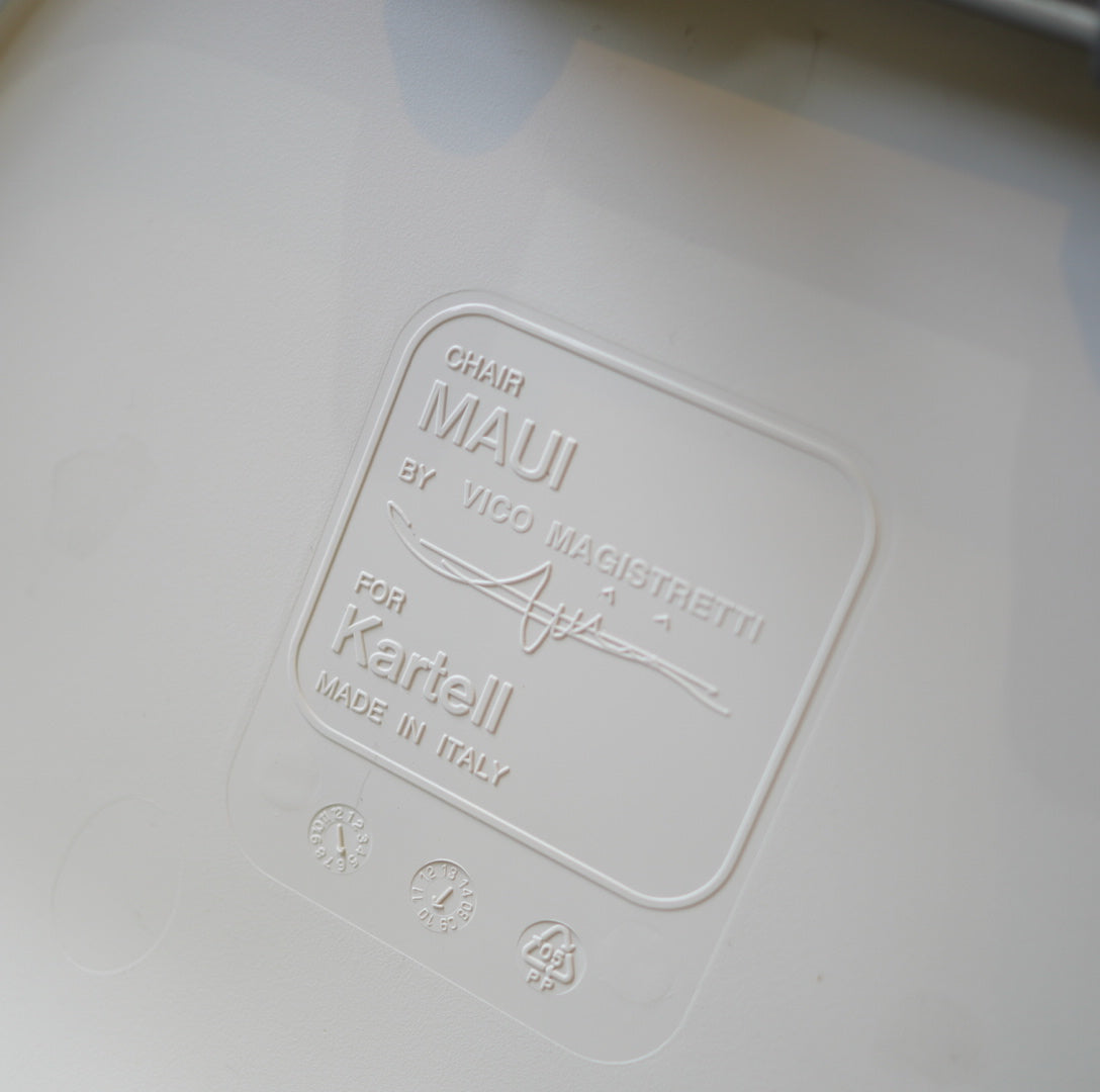 カルテル / Kartell マウイチェア / MAUI ホワイト ヴィコ・マジストレッティ