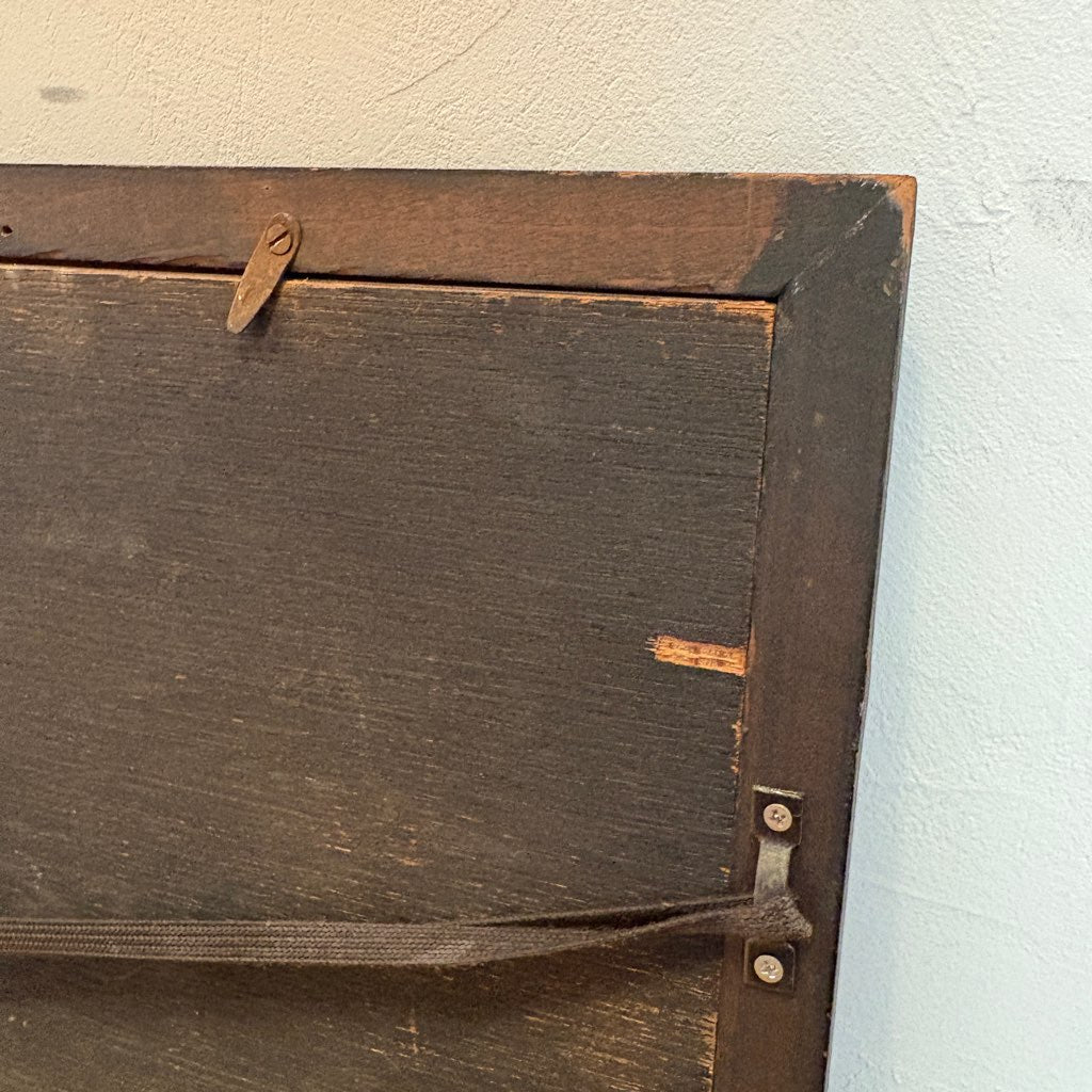 柚木沙弥郎 型染め 額入り布 魚