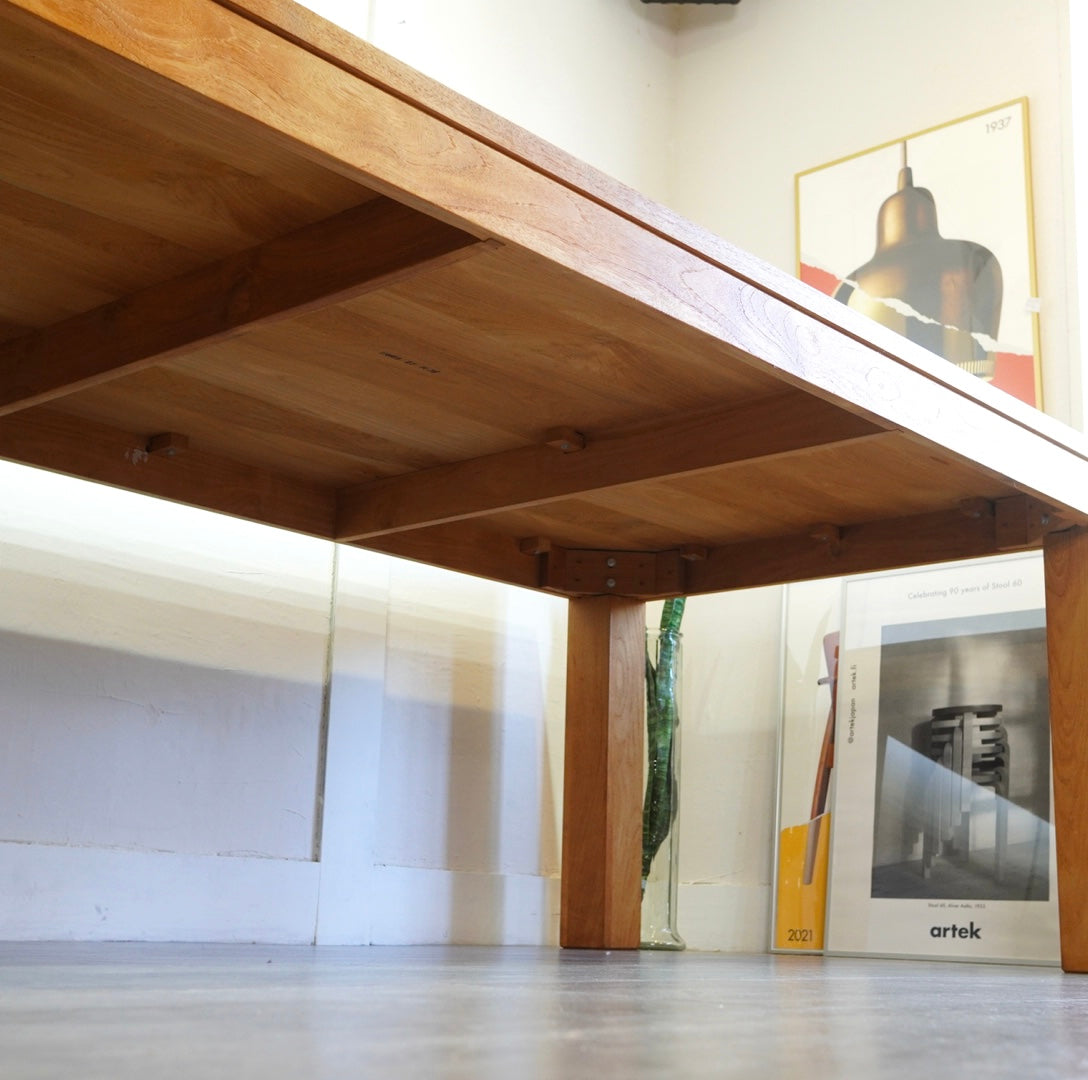 チーク材 ダイニングテーブル 200㎝ 無垢材