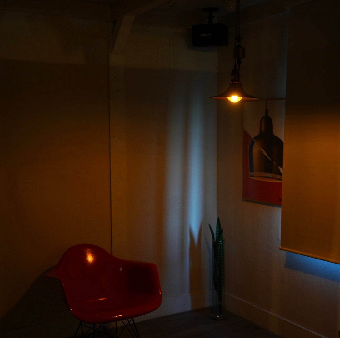 プーリーペンダントライト 真鍮シェード