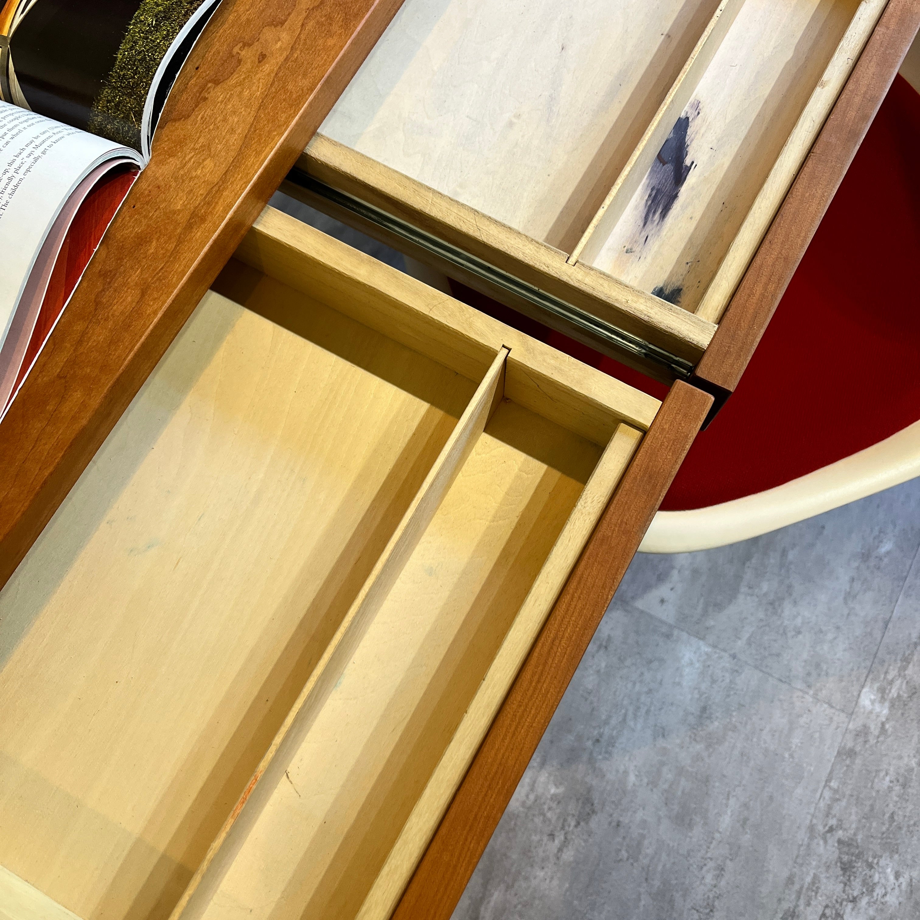 ポー・デコール / beau decor ロハスデスク+ブックシェルフ ブラックチェリー