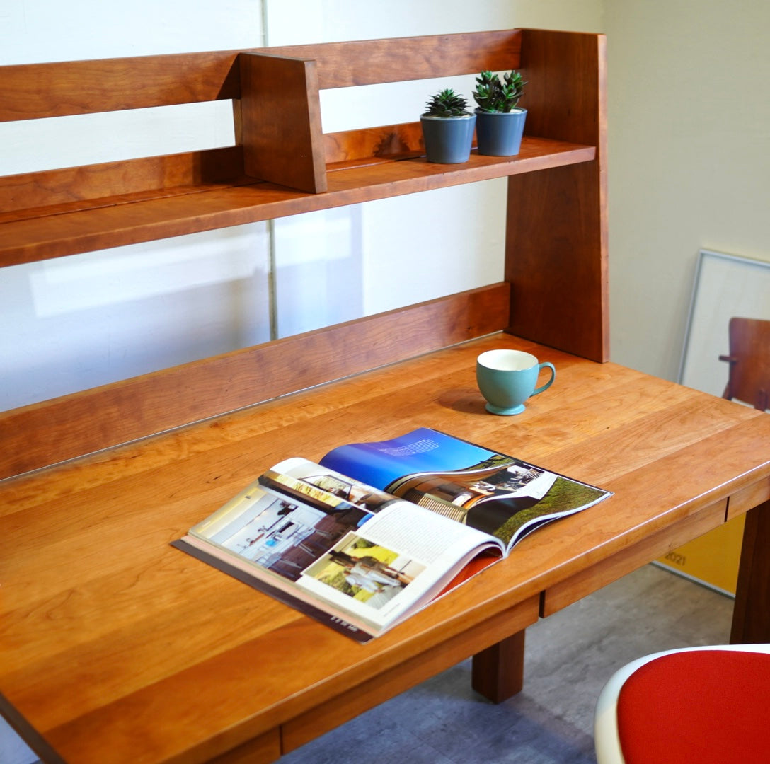 ポー・デコール / beau decor ロハスデスク+ブックシェルフ ブラックチェリー