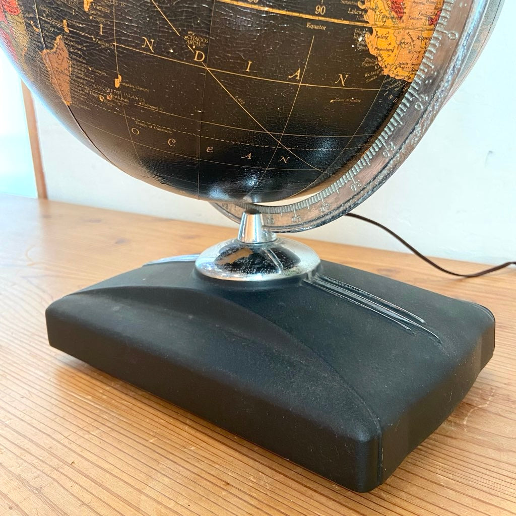 リプルーグル / Replogle ブラックオーシャン 地球儀 ライト付き ヴィンテージ