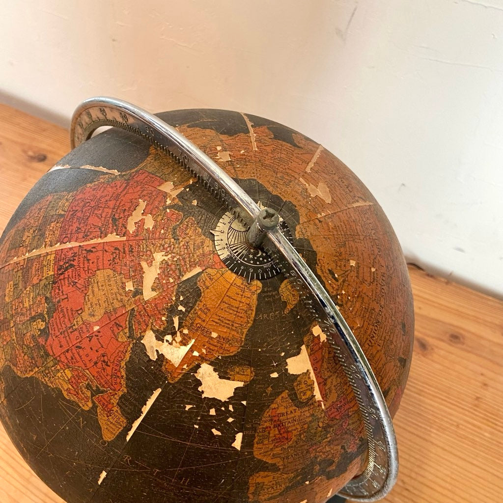 リプルーグル / Replogle ブラックオーシャン 地球儀 ライト付き ヴィンテージ